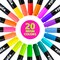 U.S. Art Supply Super Markers 60 Primary, Pastel & Neon Dual Tip Fabric Markers - Fine & Chisel Point Pens Fabric Marker Permanent for Clothes, T-Shirts - Permanent Ink Eye-Catching Colors